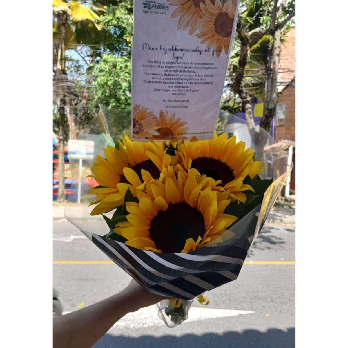 Bouquet mini de girasoles